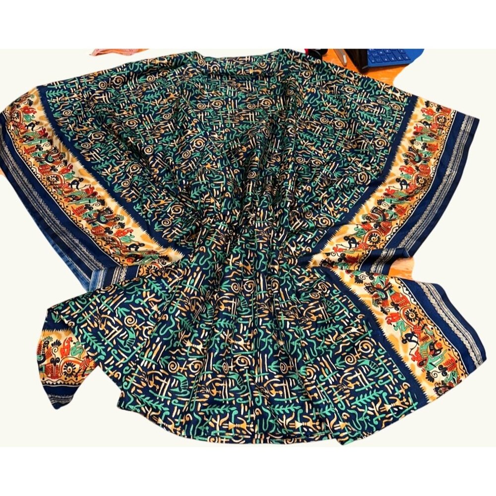 CCC Vintage Ethnic Kaftan Kimono Boho Robe Chic Unique Cultural Motifs One Size